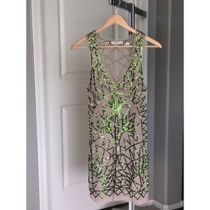 Sheer/nude dress